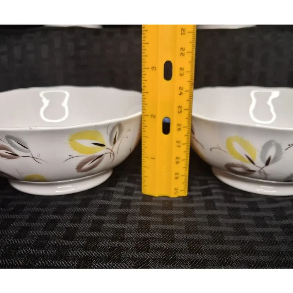 ADDERLEY Fine Bone China England-Carnival 4 Sets Flat Cream Soup Bowl and Saucer